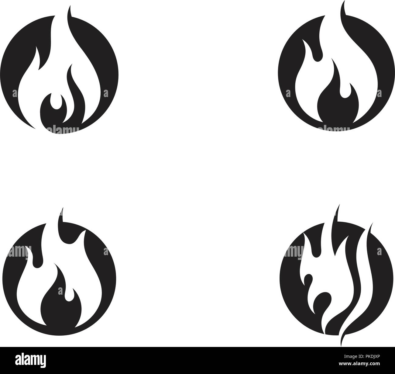 Fire flame vector illustration design template Stock Vector Image & Art ...