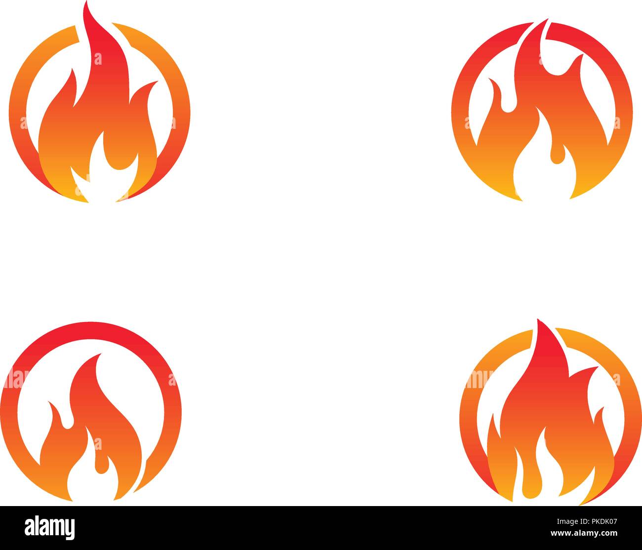Fire flame vector illustration design template Stock Vector Image & Art ...
