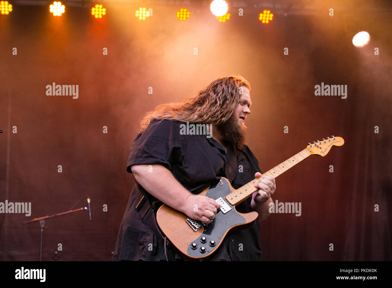 Canadian blues guitarist Matt Andersen performing at Skookum Music