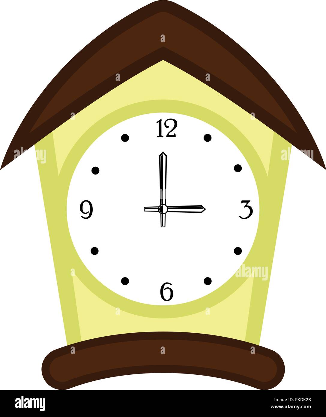 Isolated wall clock icon Stock Vector Image & Art - Alamy