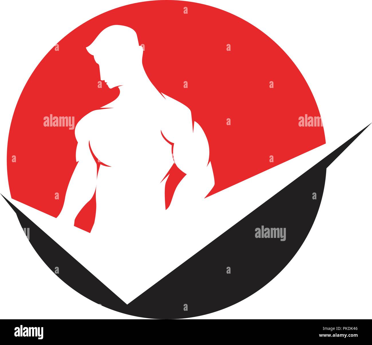 Vector object and Icons for Sport Label, Gym Badge, Fitness Logo Design ...