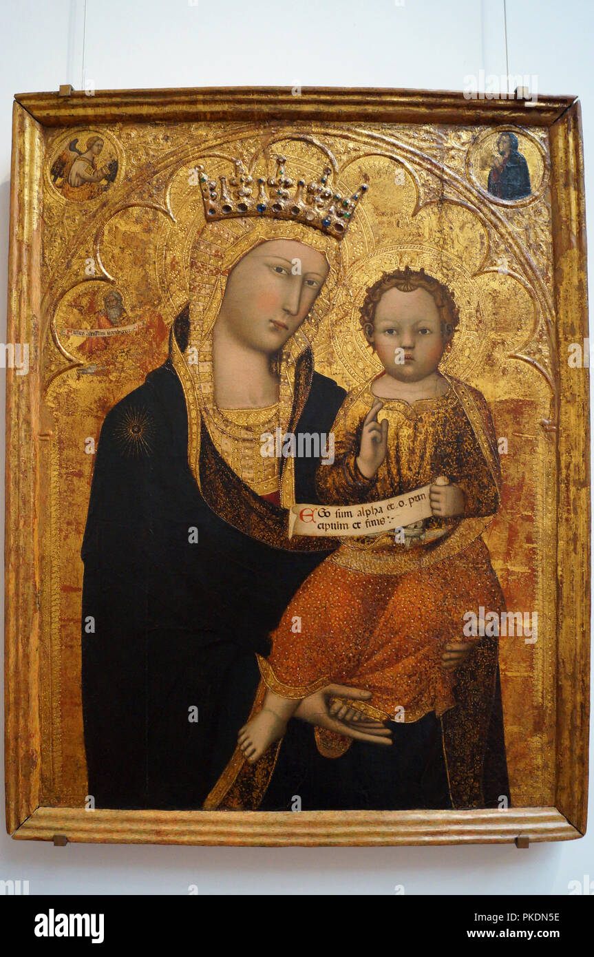 Andrea Vanni: Madonna and Child with Saints Stock Photo