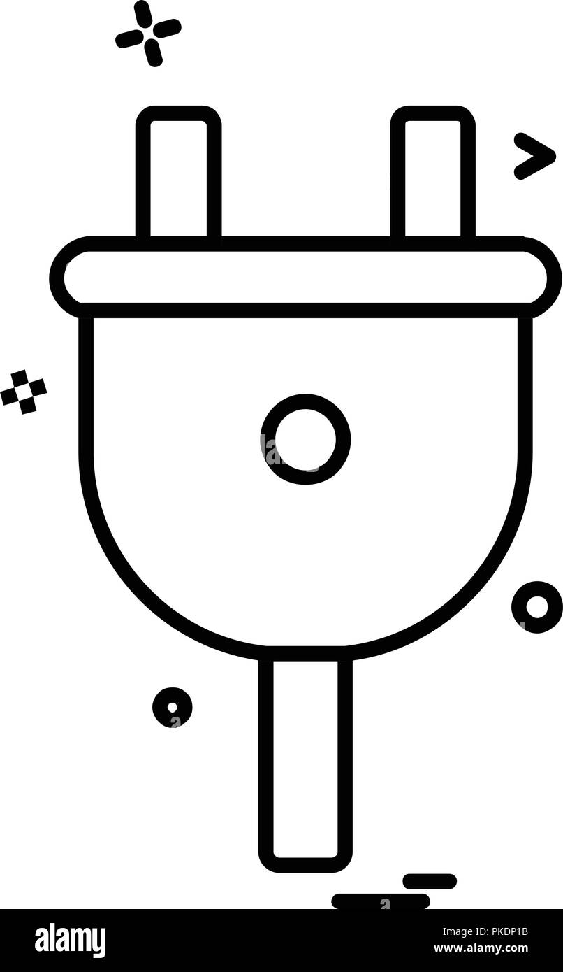 power Plug icon design vector Stock Vector Image & Art - Alamy