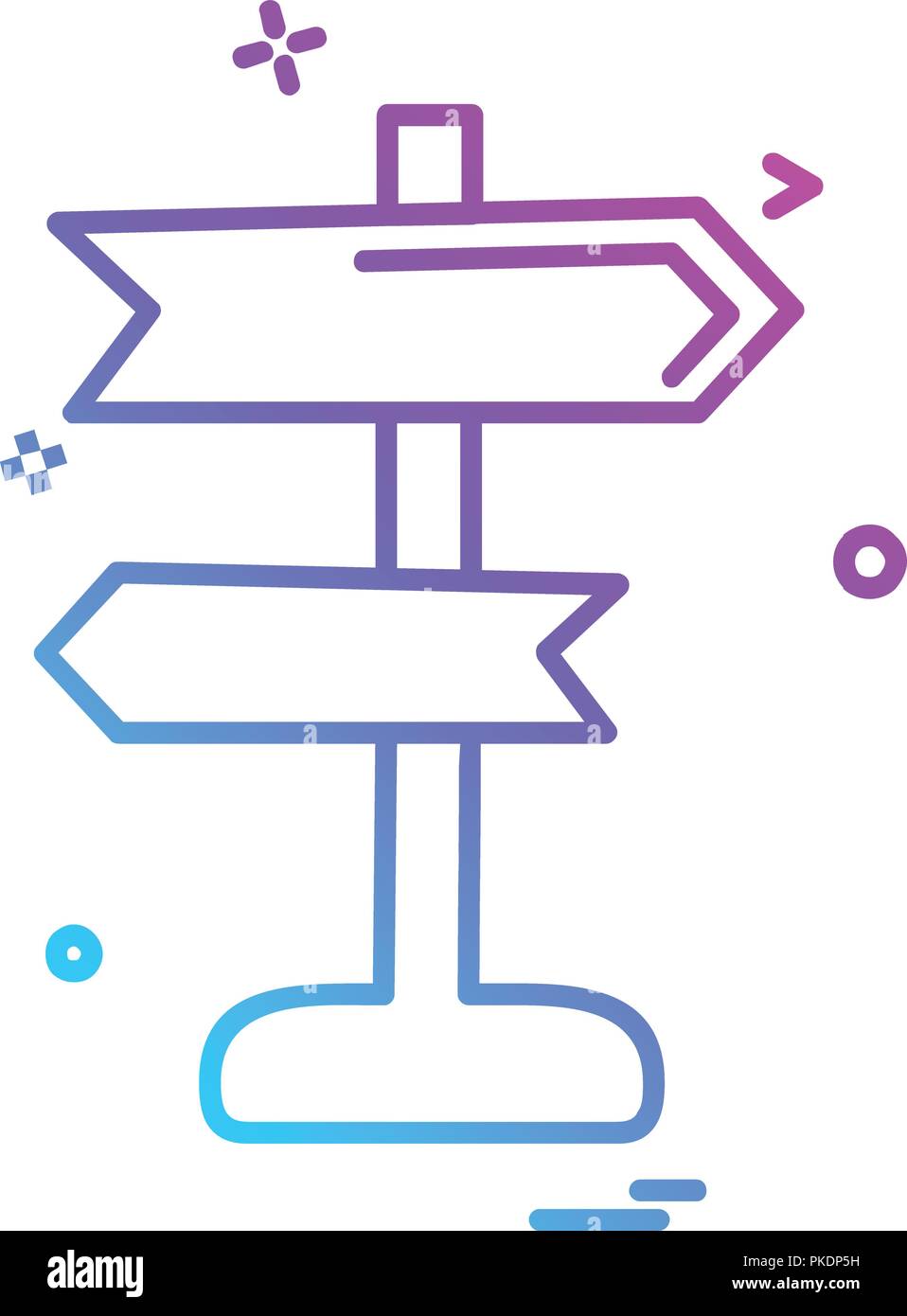 Direction board icon design vector Stock Vector Image & Art - Alamy