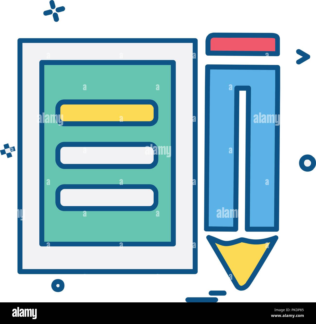 Text icon design vector Stock Vector Image & Art - Alamy