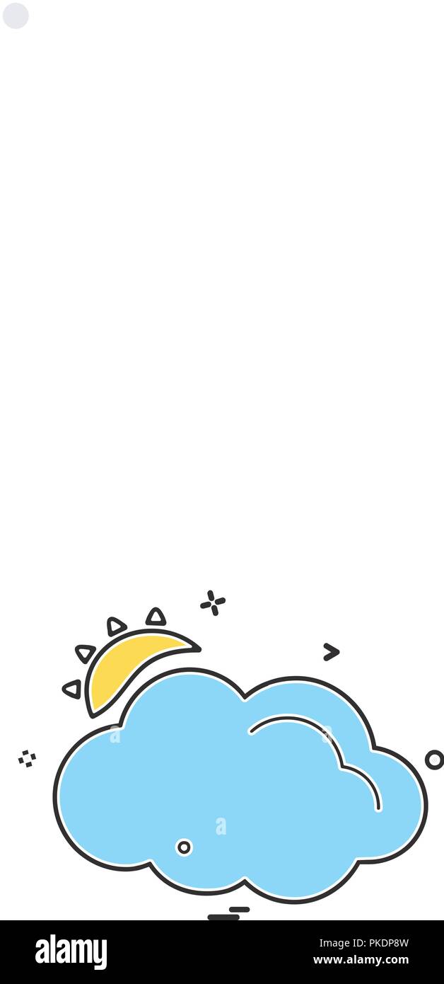 Cloud icon design vector Stock Vector Image & Art - Alamy