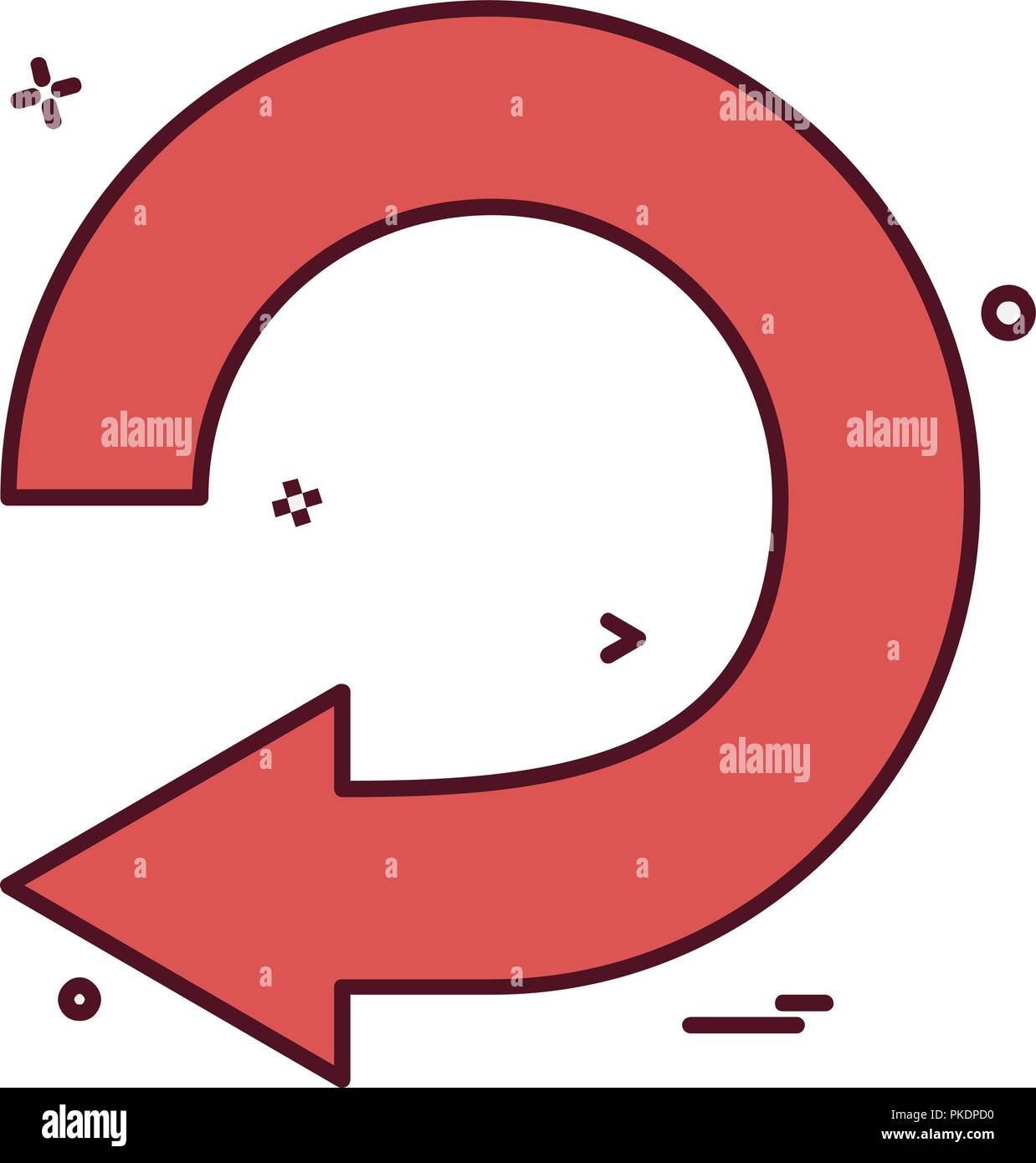 Refresh icon design vector Stock Vector Image & Art - Alamy