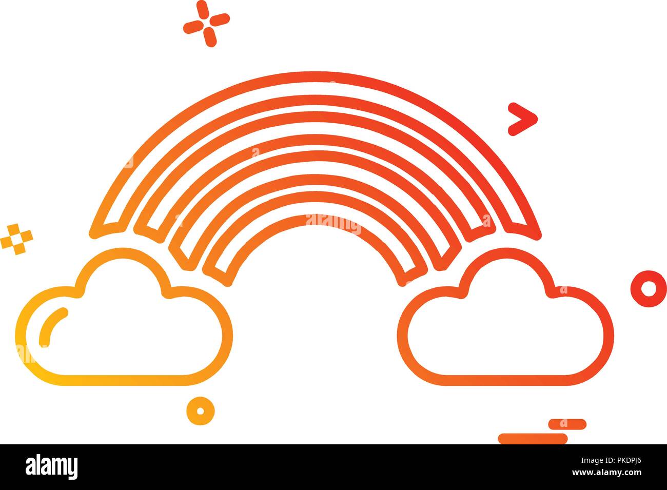 Rainbow icon design vector Stock Vector Image & Art - Alamy