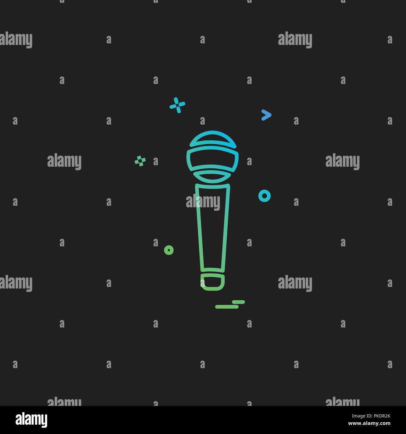 Microphone icon design vector Stock Vector Image & Art - Alamy