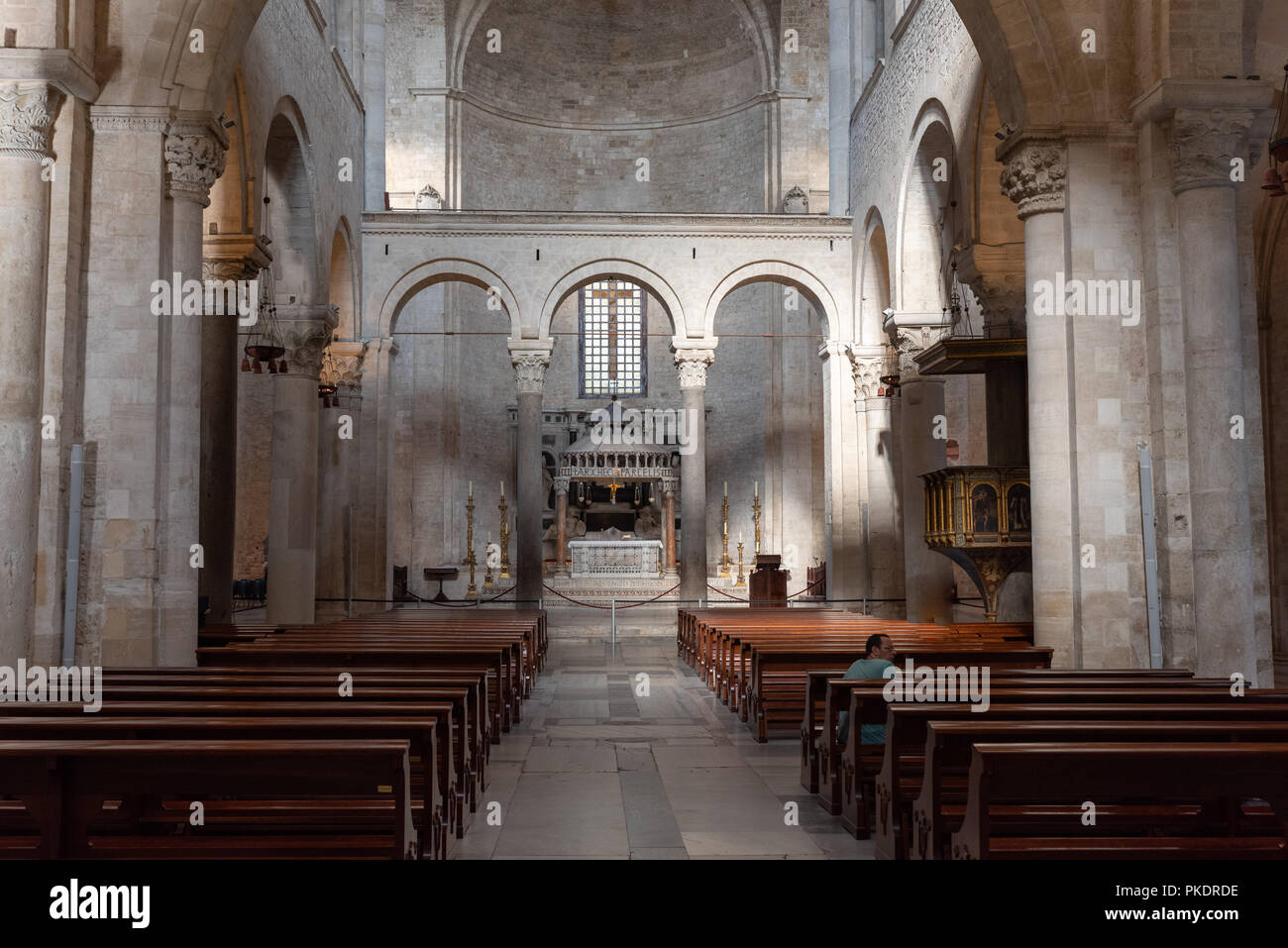 Ancient Basilica of San Nicola, Bari Stock Photo