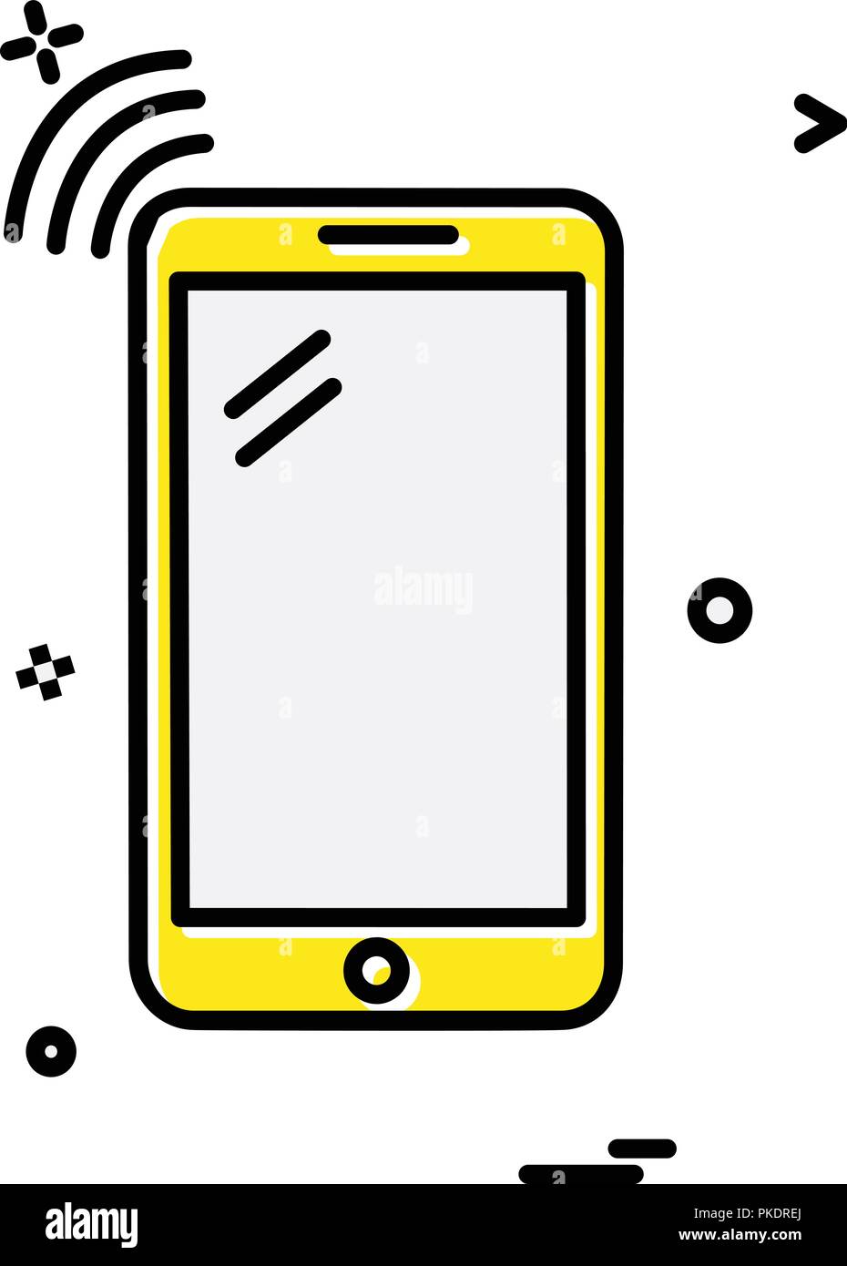 Smart phone icon design vector Stock Vector Image & Art - Alamy
