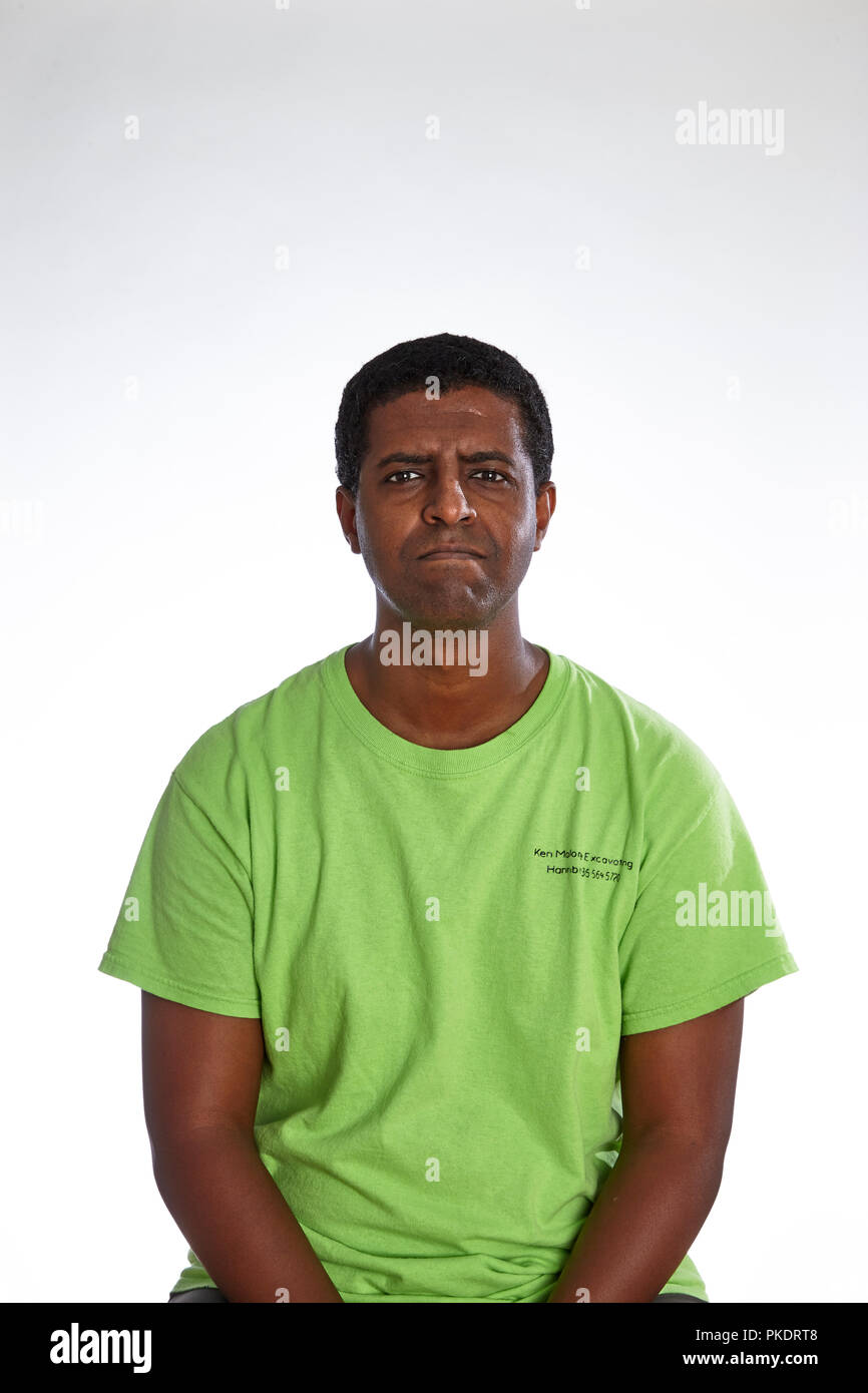 black man making faces Stock Photo