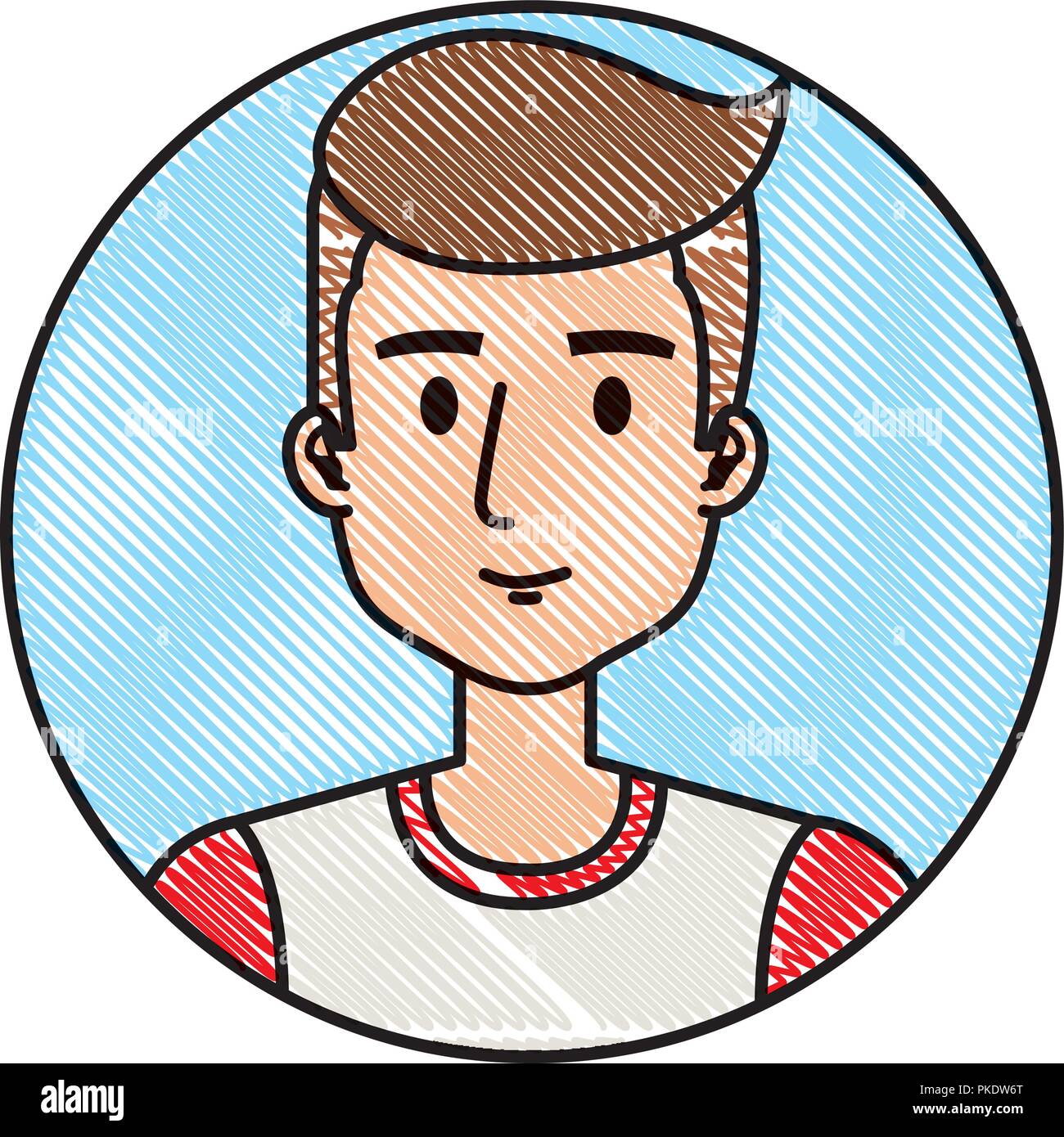 young and casual man character Stock Vector Image & Art - Alamy