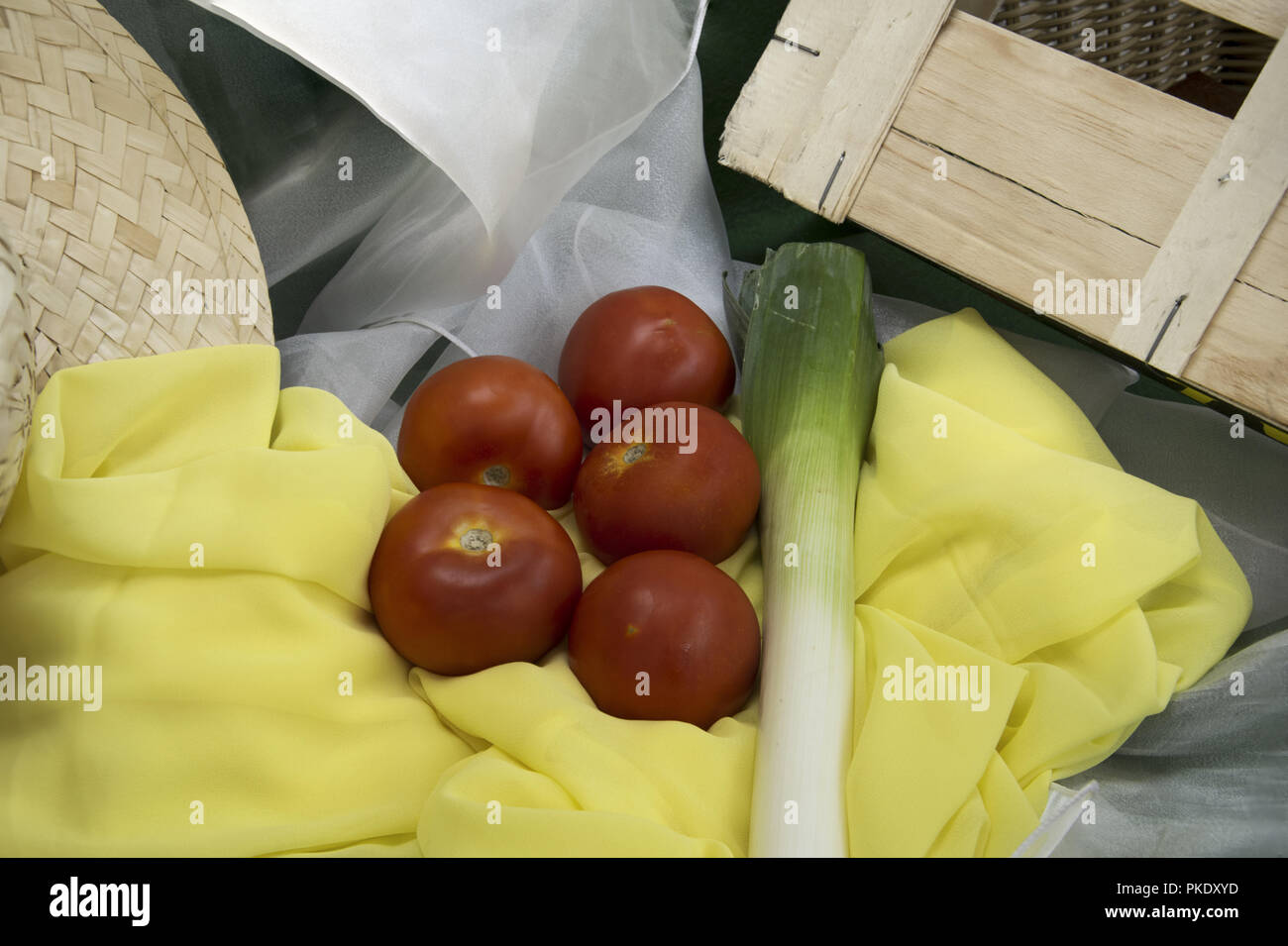 Still life with natural objects that are used in salads Stock Photo Alamy