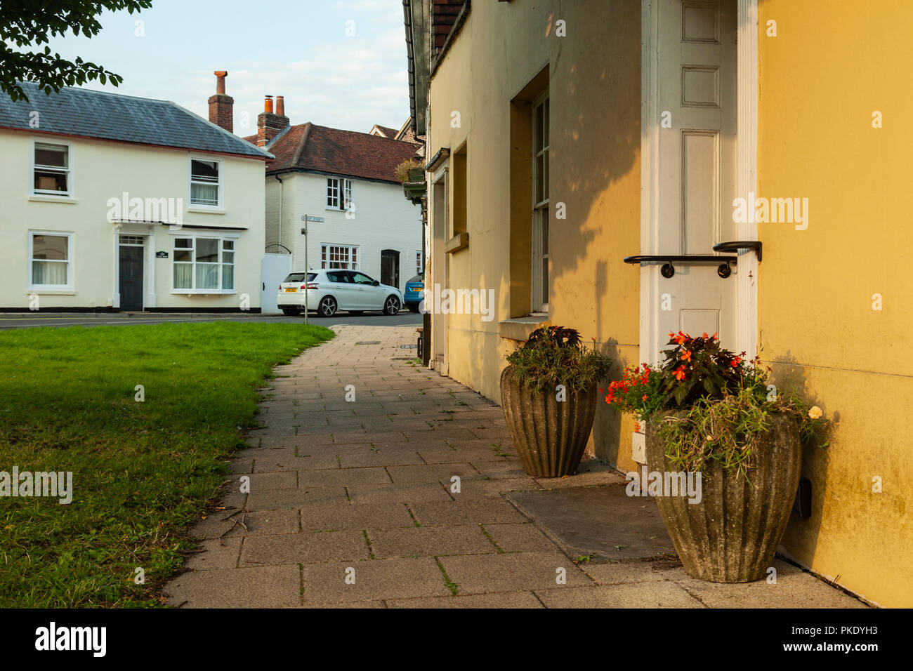 Summer evening in Petersfield, Hampshire, England. Stock Photo