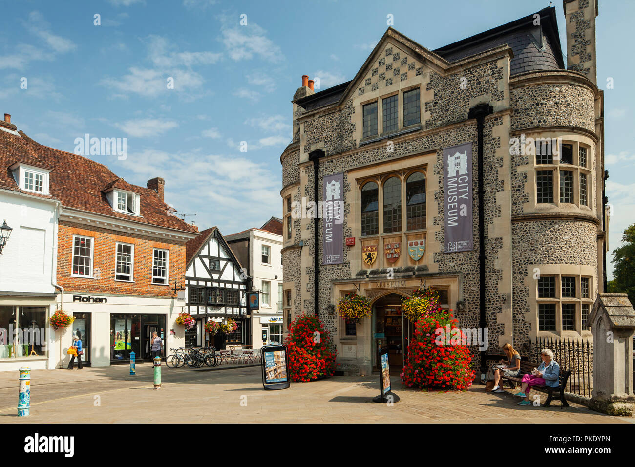 Late summer afternoon at Winchester City Museum, Hampshire, England. Stock Photo