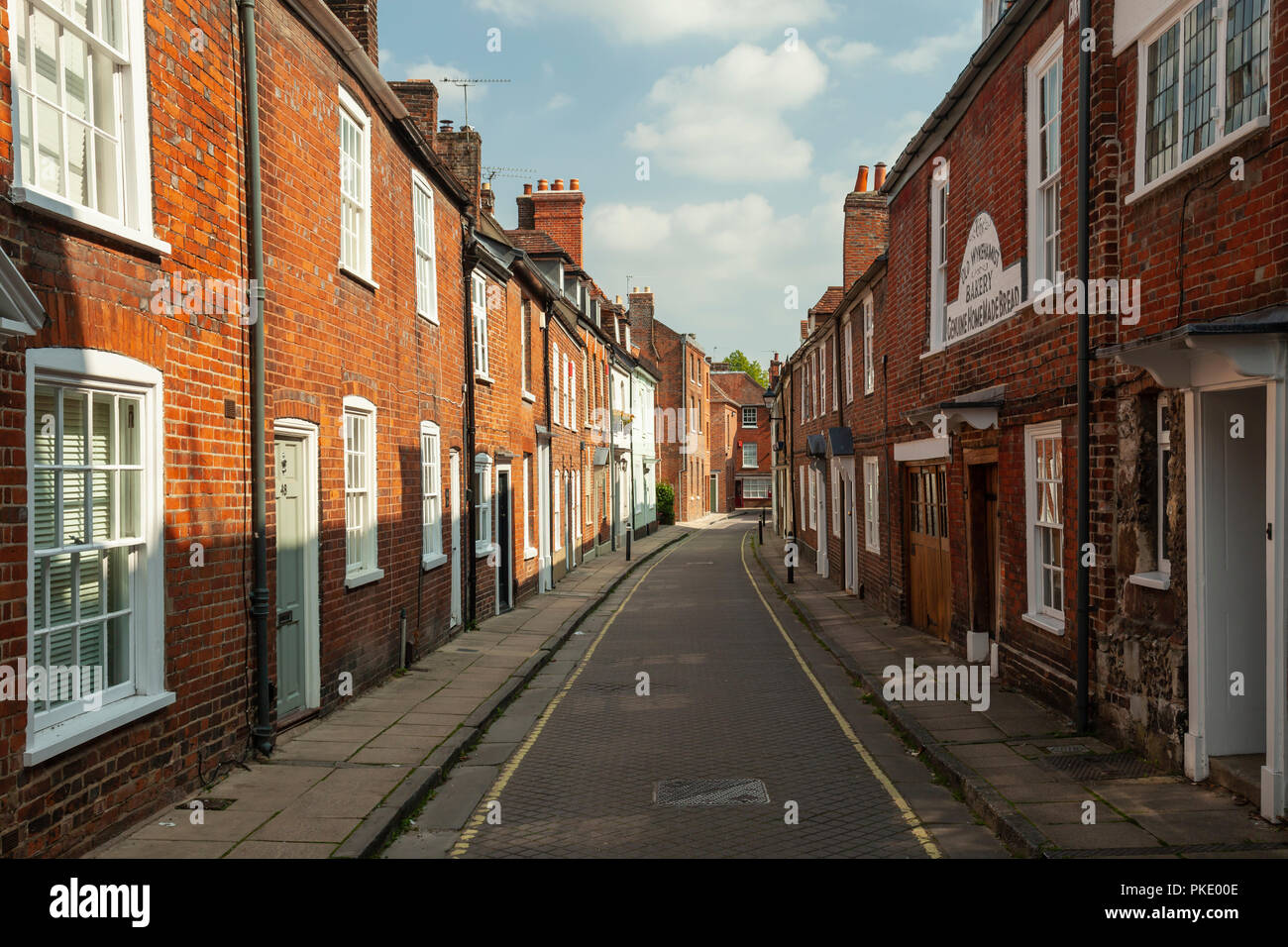 Afternoon in Winchester, Hampshire, England. Stock Photo