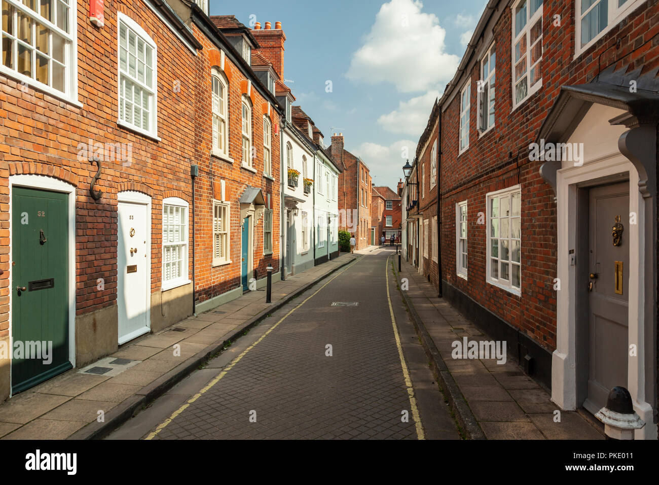 Late summer afternoon in Winchester, Hampshire, England. Stock Photo