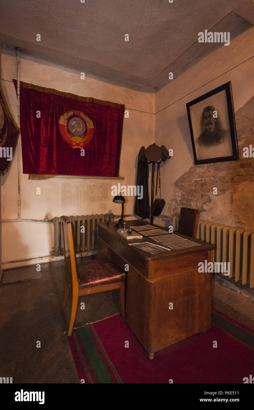 Georgia, Gori, Stalin Museum, interior with exhibits Stock Photo