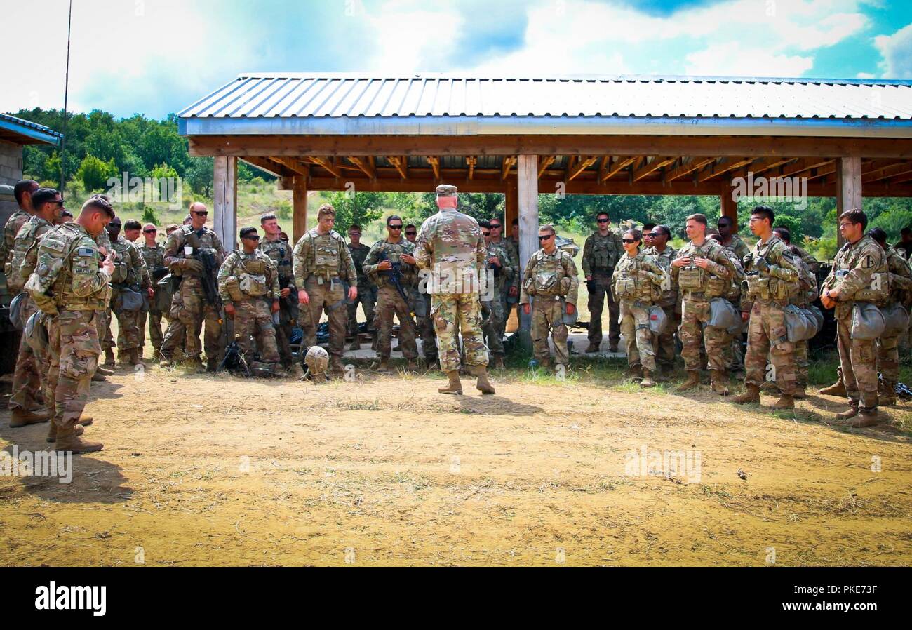 The commander of 1st armored brigade combat team hi-res stock ...