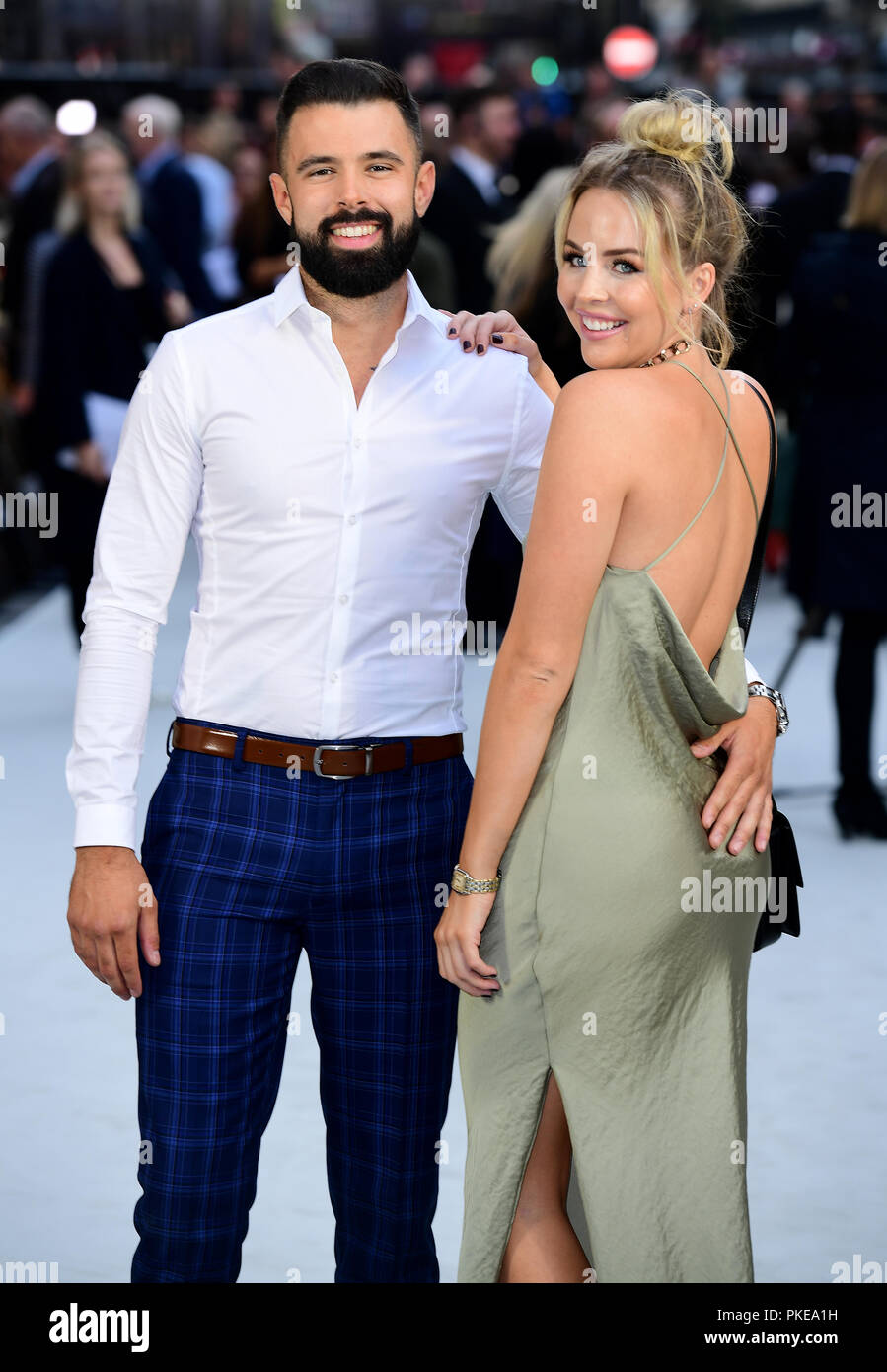Lee Cronin and Lydia Bright arriving for the King of Thieves World