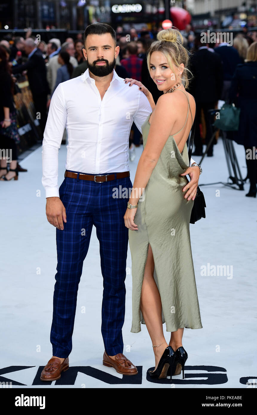Lee Cronin and Lydia Bright arriving for the King of Thieves World