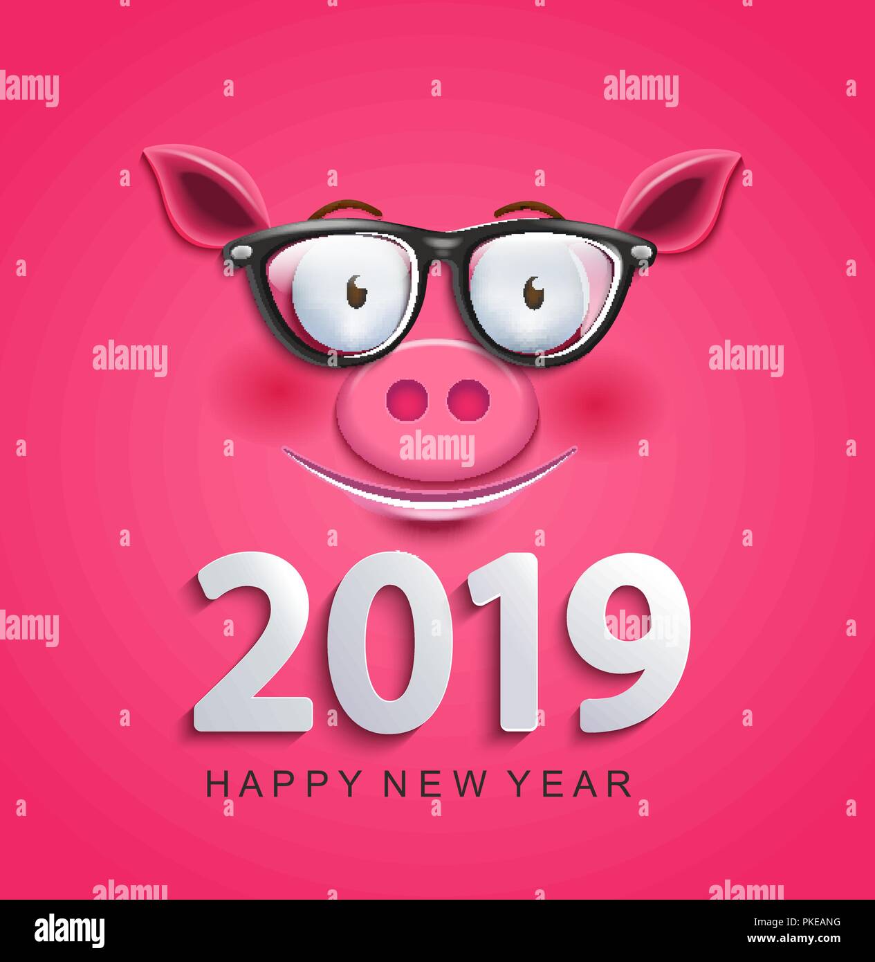 Pig Face Emoji Sunglasses Funny Chinese New Year 2019 Tee Pig Face Emoji Sunglasses Funny Chinese New Year 2019 Tee