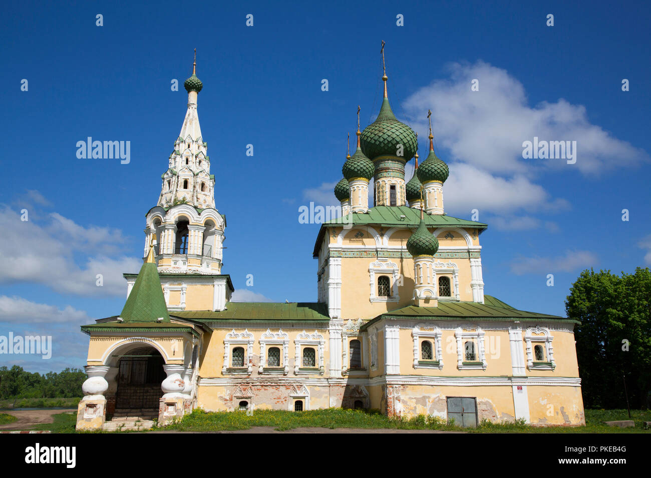 Transfiguration Cathedral, Golden Ring; Uglich, Yaroslavl Oblast, Russia Stock Photo