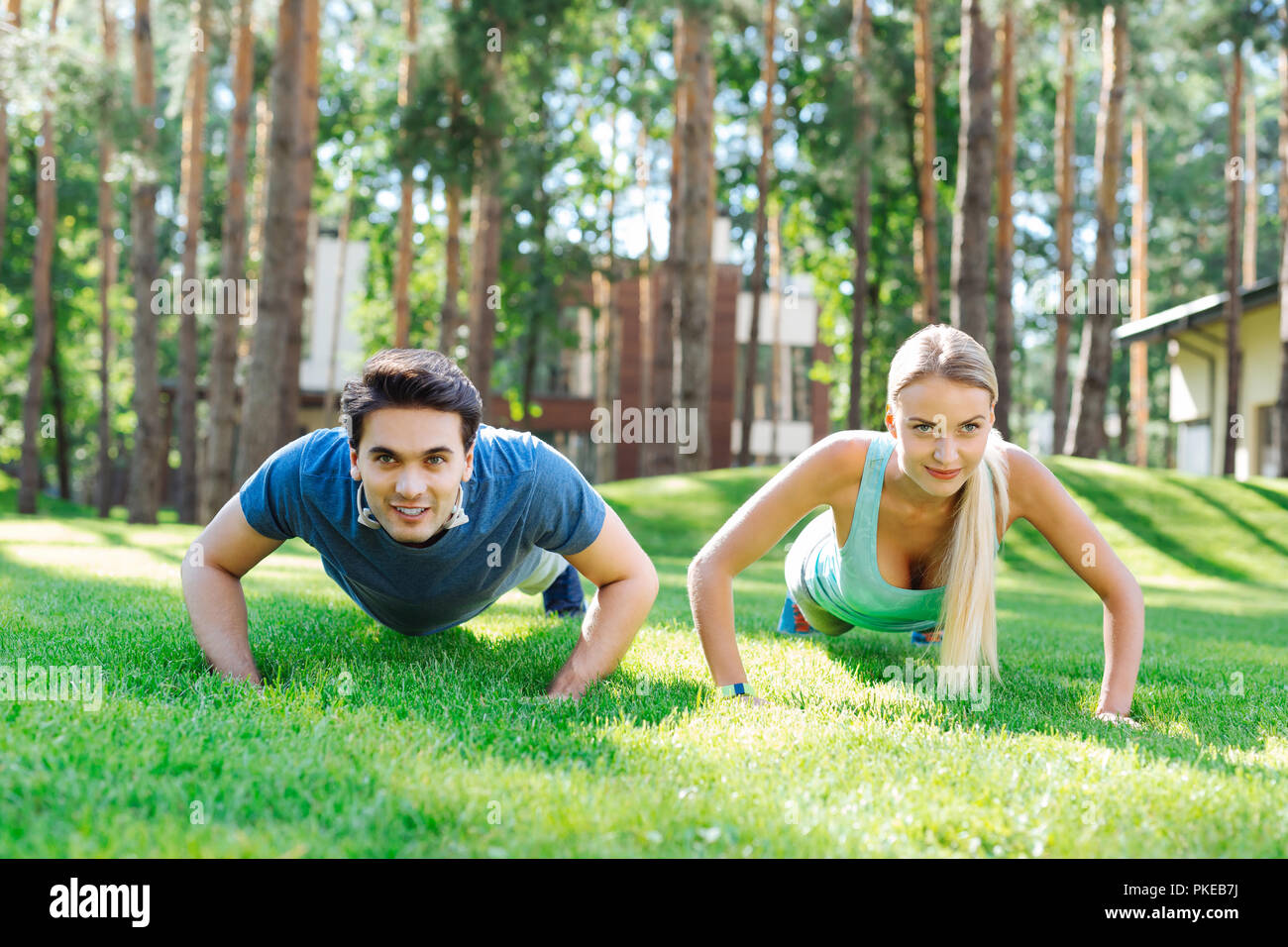 Positive workout hi-res stock photography and images - Alamy