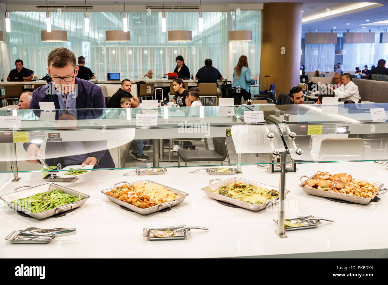 Miami Florida,International Airport MIA,terminal concourse gate area,American Airlines business