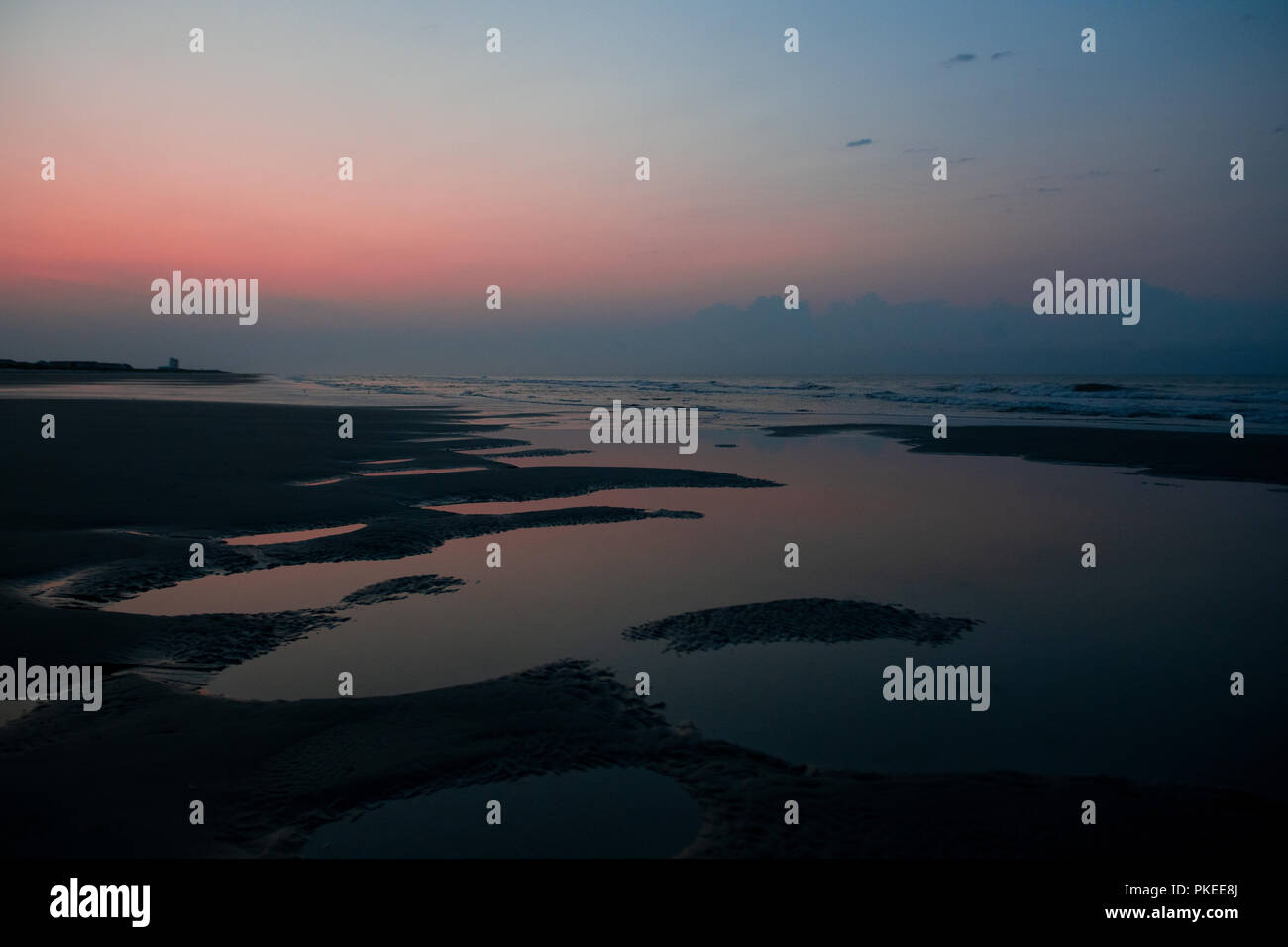 Sunset Beach North Carolina Barrier Island Impacted by Hurricane