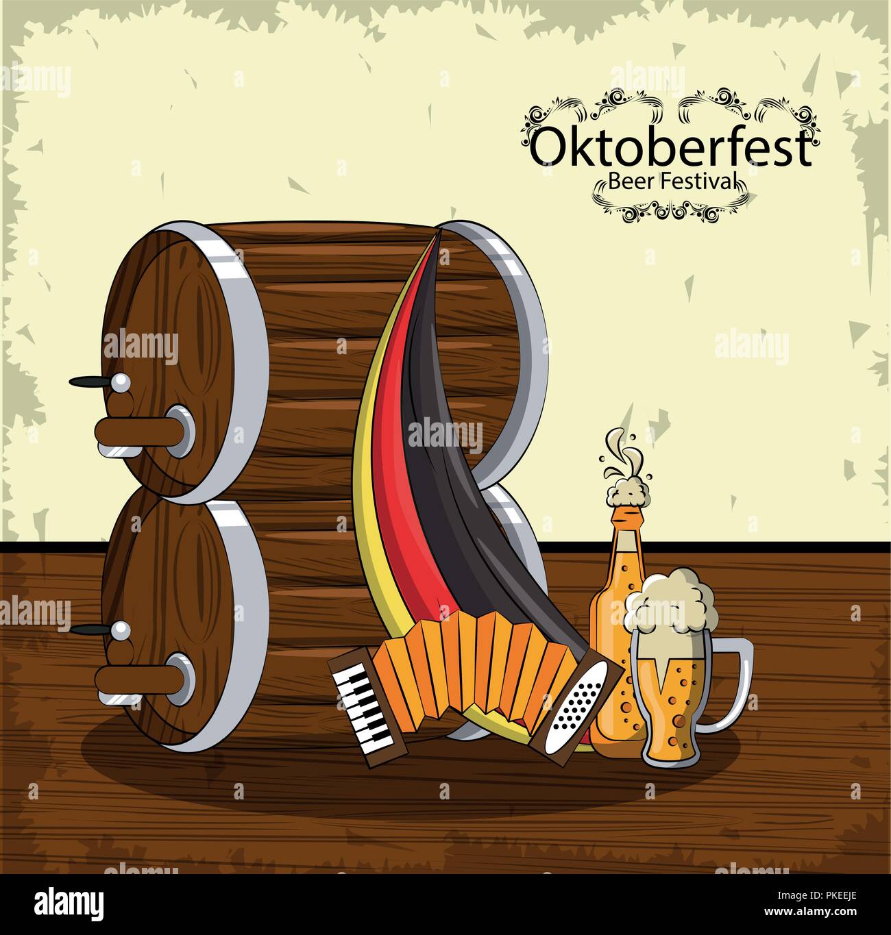 Octoberfest beer barrels hires stock photography and images Alamy