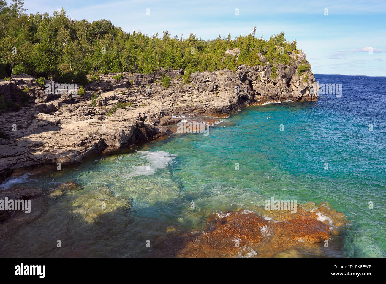 Indian Head Cove in Georgian Bay, Lake Huron, Canada Stock Photo