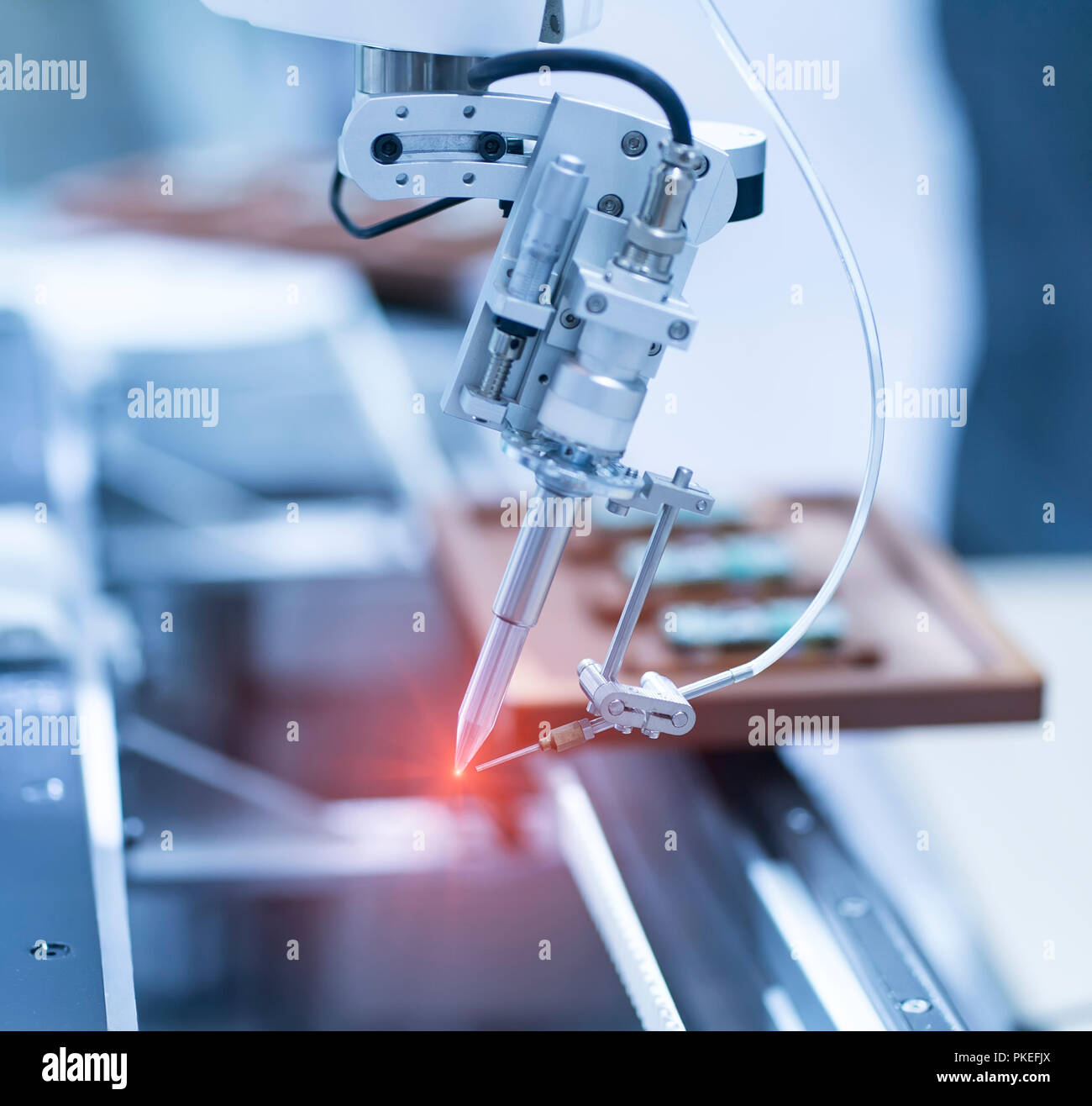 robotic soldering used in soldering multilayer board and shielding case