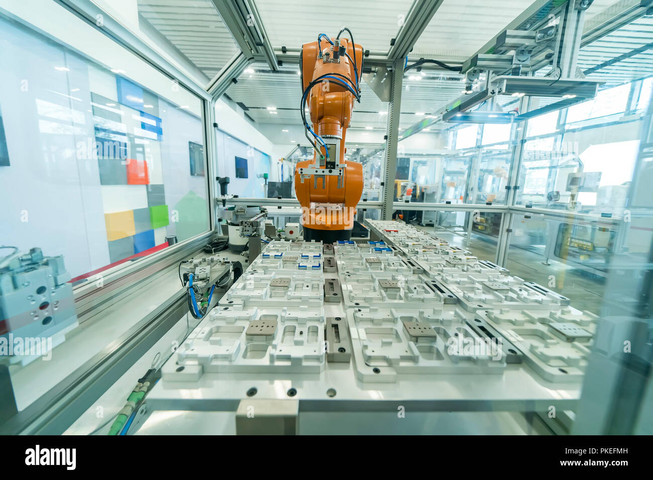 Robotic And Automation System Control Application On Automate Robot Arm Robotic And Automation System Control Application On Automate Robot Arm