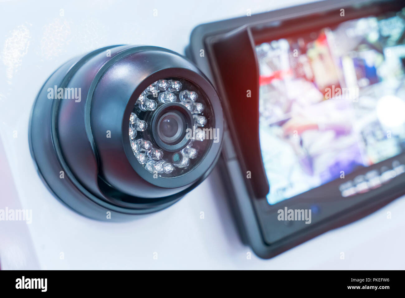 security camera record video Stock Photo Alamy