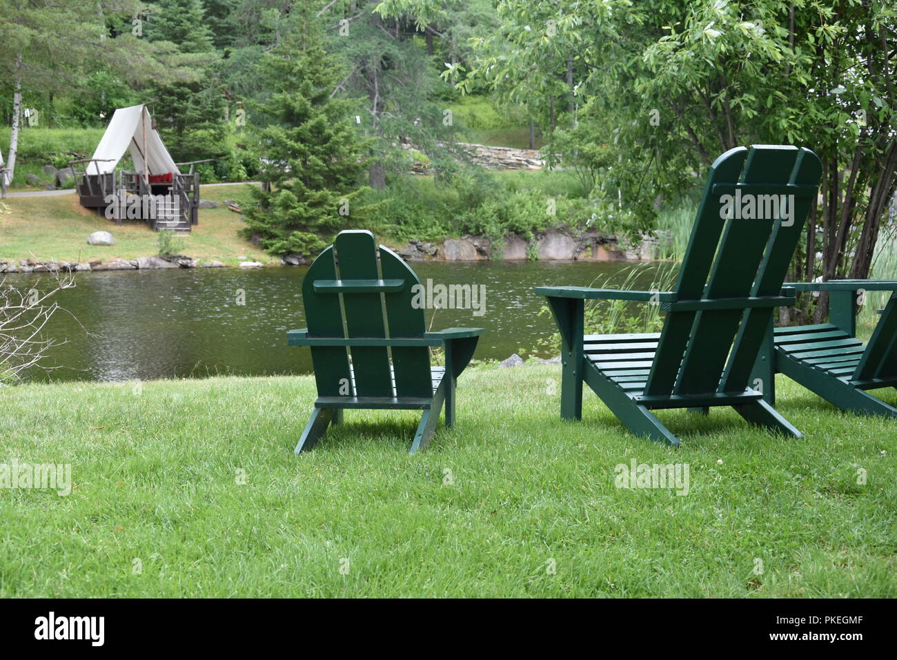 A rustic view of nature in the Adirondacks, Upstate New York, USA Stock ...
