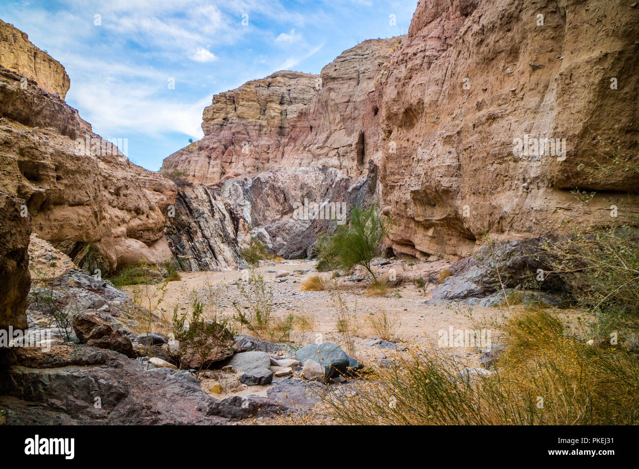 Mecca Hills in Ladder Hike at Palm Spring, California Stock Photo Alamy