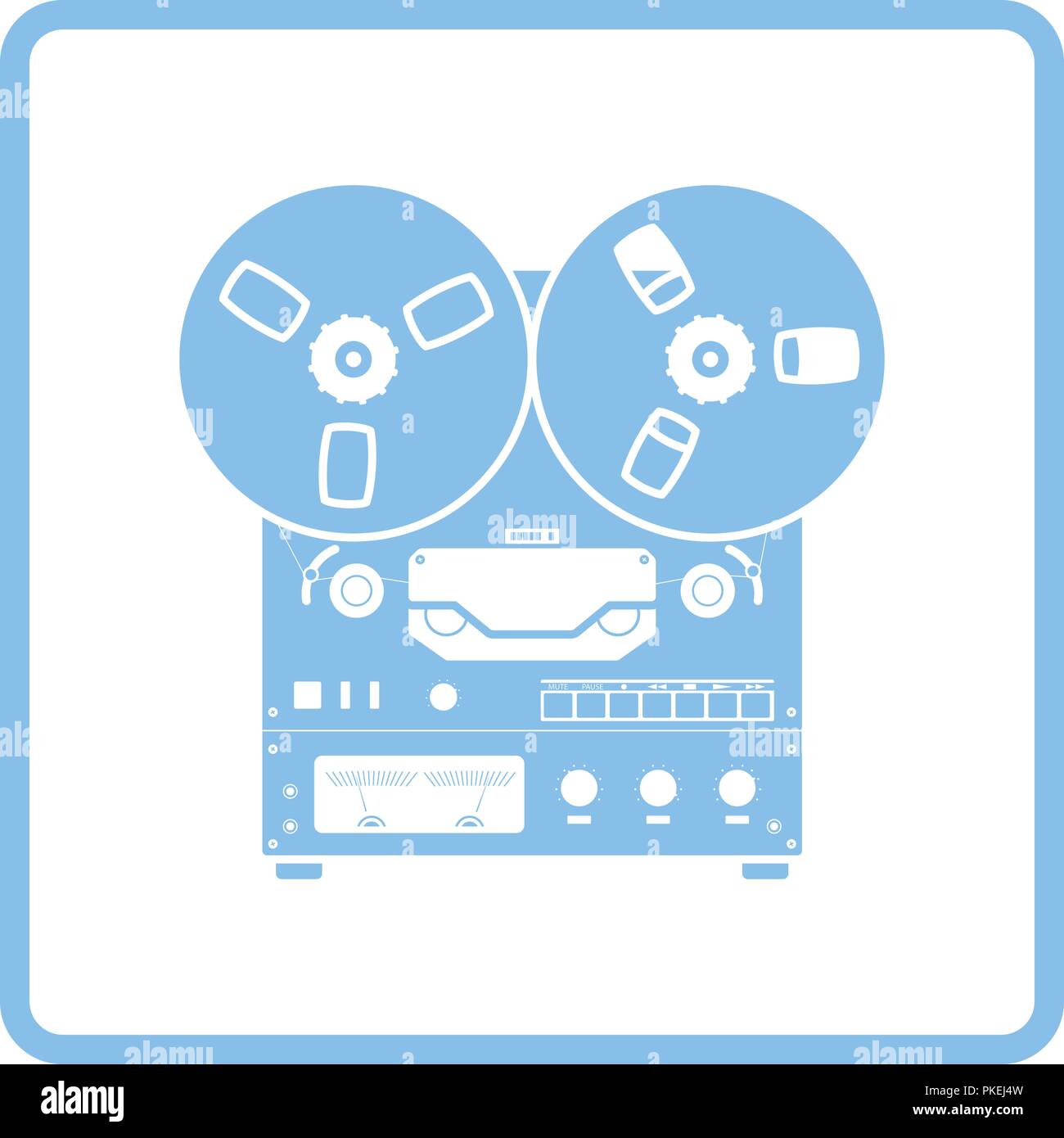 Reel Reel Tape Deck Isolated Retro Stock Vector (Royalty Free) 252889765