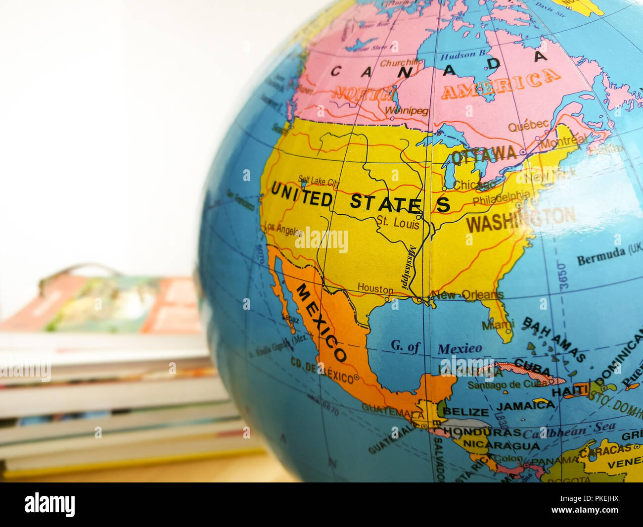 Countries And Continents Close Up With The Color Map On A Globe With Books In The Background Education And Travel Concept Stock Photo Alamy Countries And Continents Close Up With The Color Map On A Globe With Books In The Background Education And Travel Concept Stock Photo Alamy