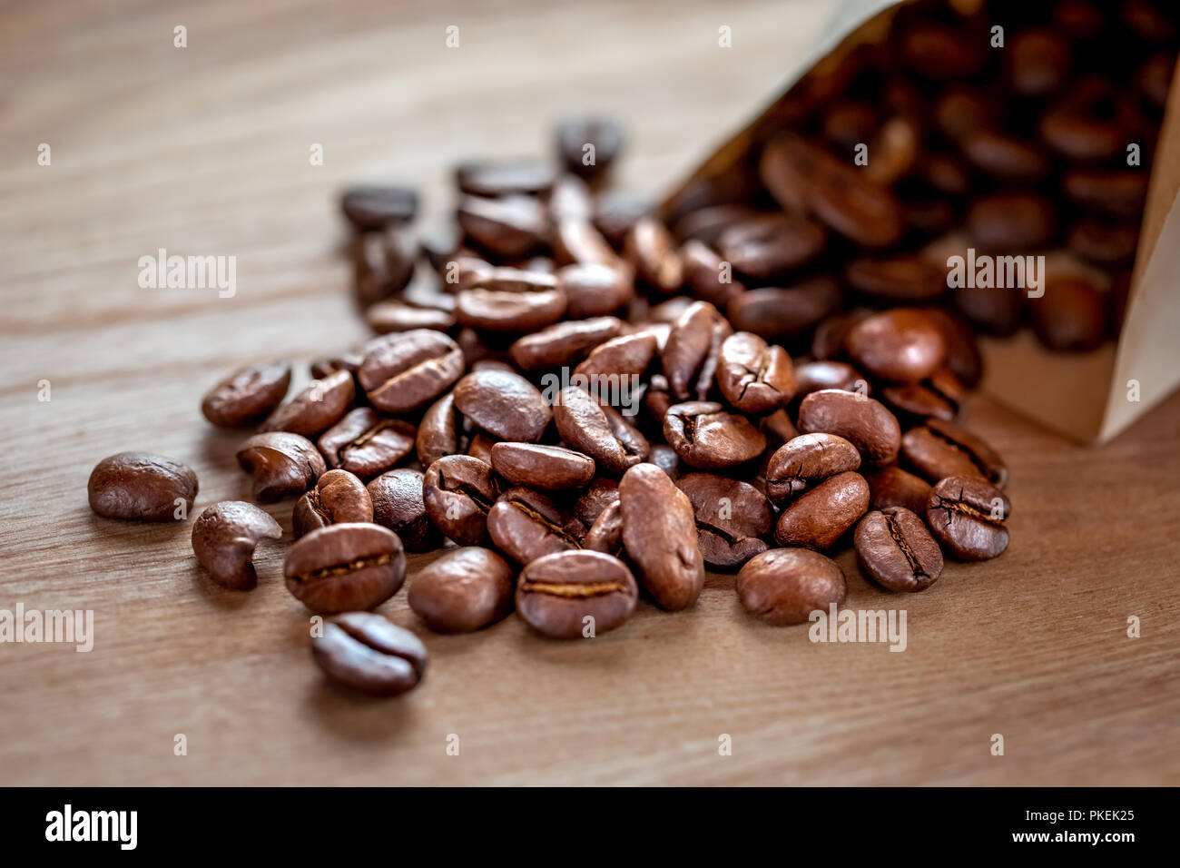 Coffee on grunge wooden background Stock Photo