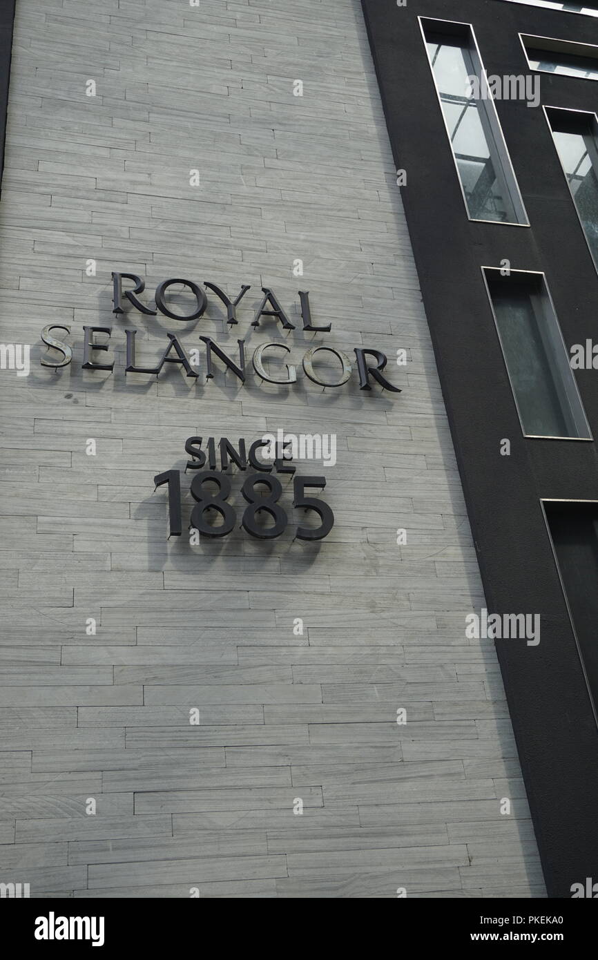 logo of Royal Selangor, a Malaysian pewter manufacturer and retailer, famous brand in the world. Stock Photo