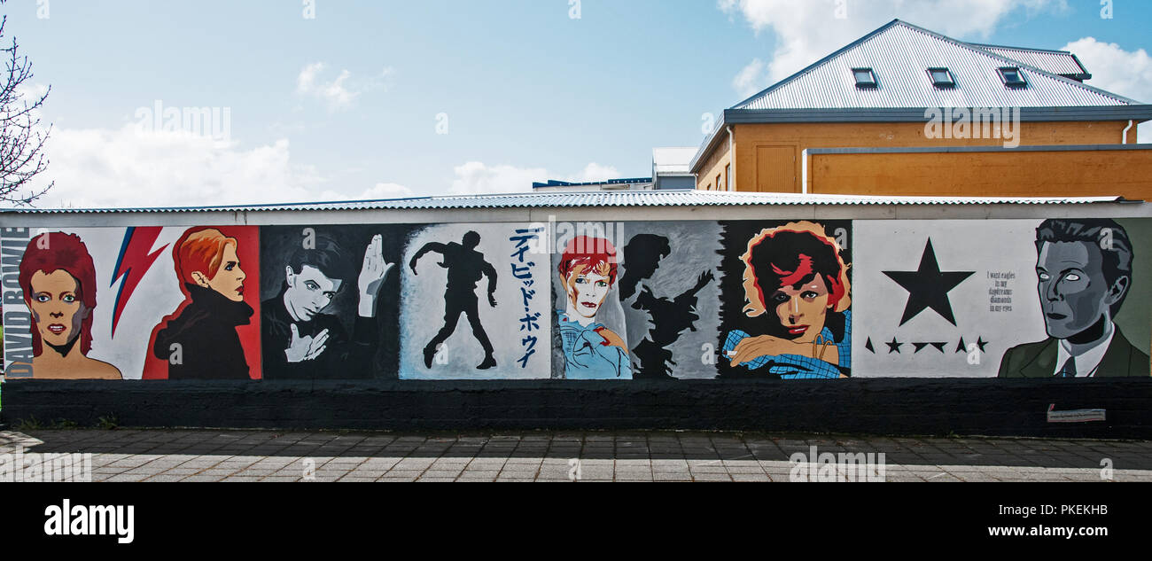 Around Iceland David Bowie Wall Art Stock Photo Alamy