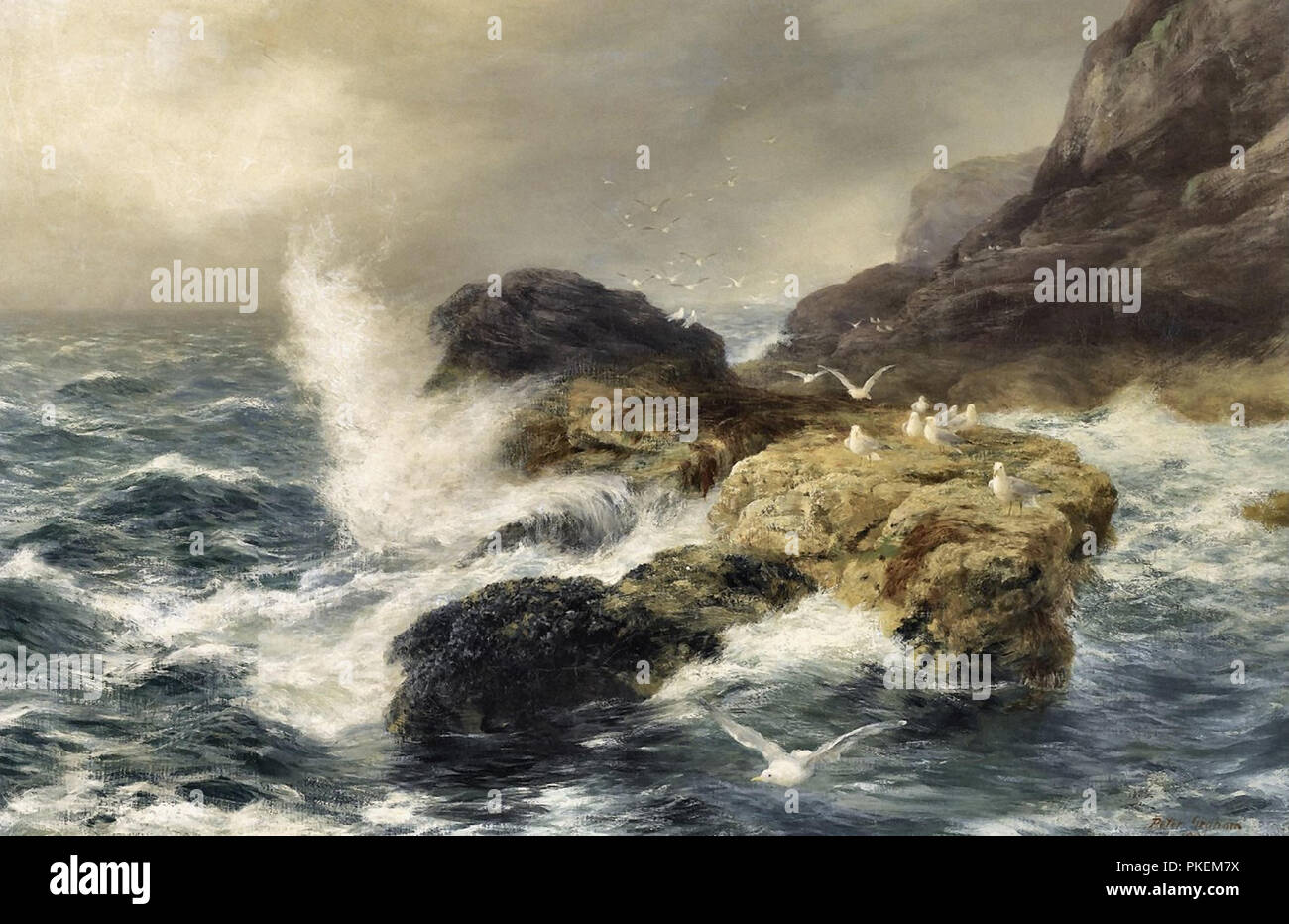 Graham Peter Filming Graham Peter - to and Fro of the Waves Stock Photo - Alamy