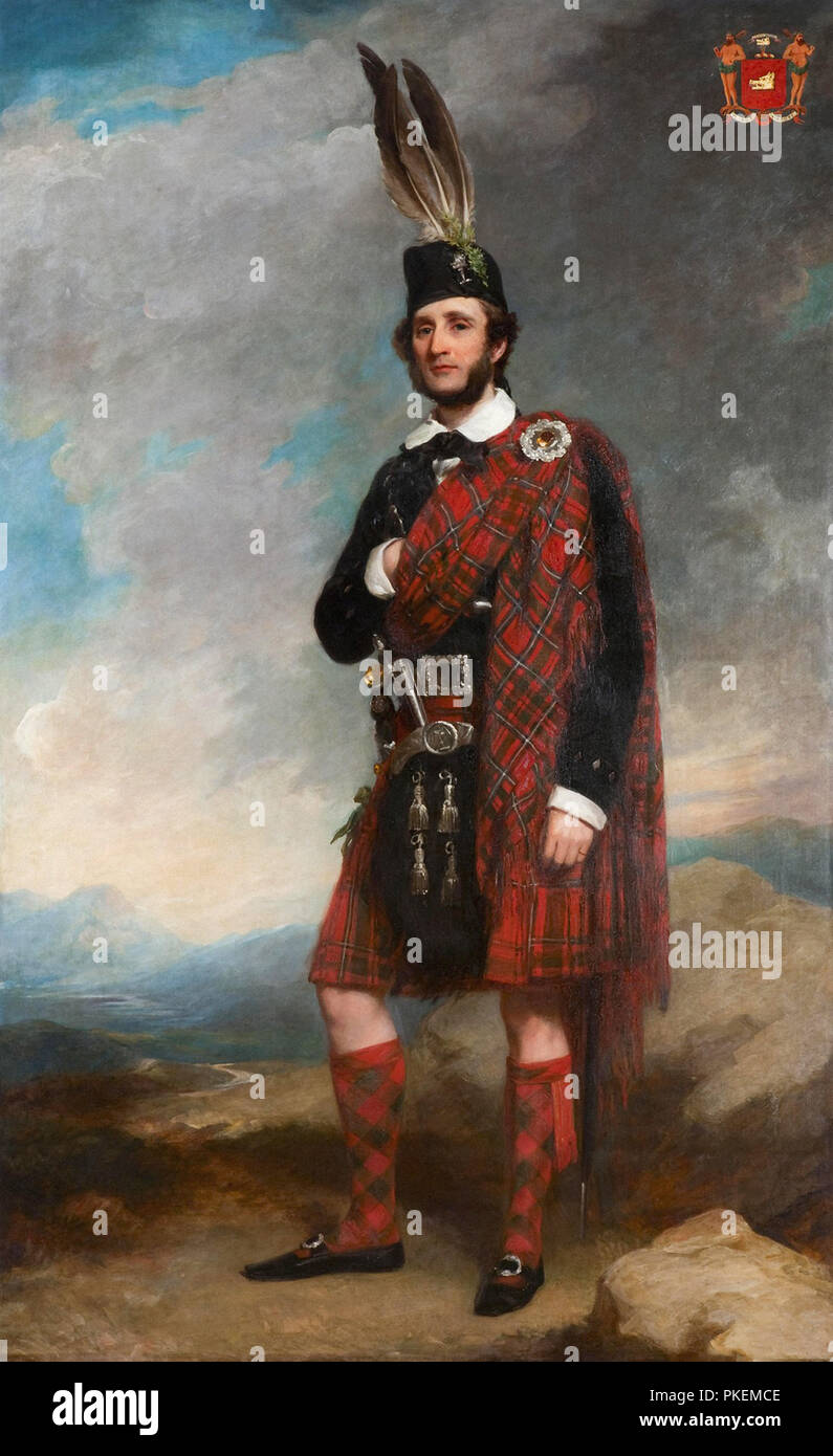 Grant  Sir Francis - Portrait of Duncan Macdonell Stock Photo