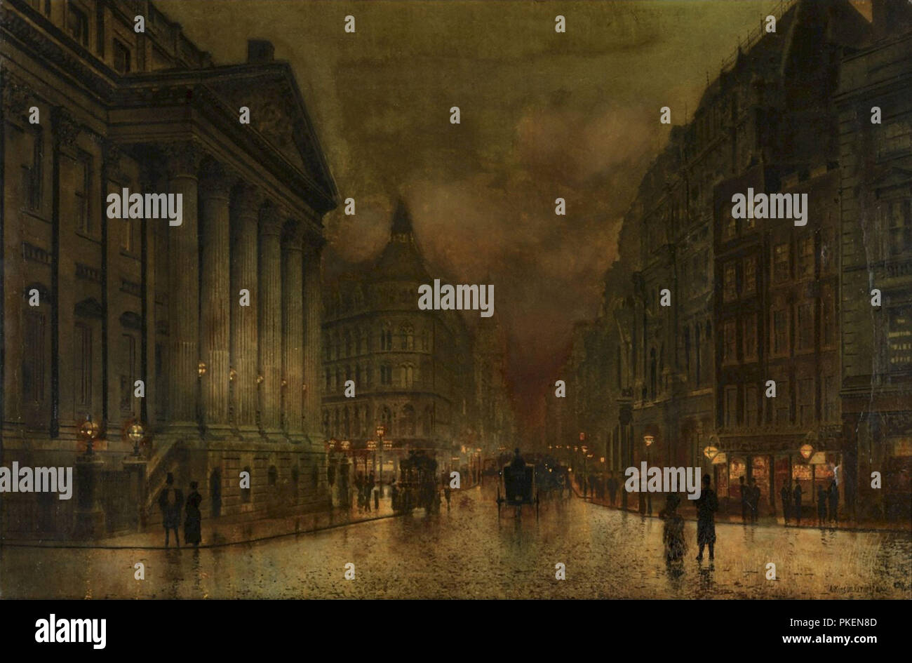 Grimshaw John Atkinson the Mansion House London Stock Photo Alamy