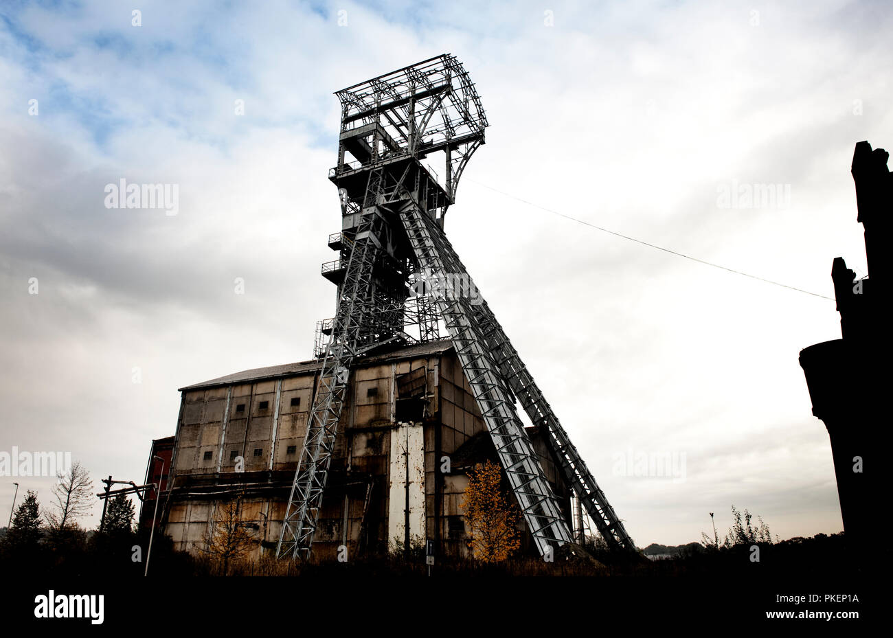 the old coal mine in Heusden-Zolder (Belgium, 23/10/2009) Stock Photo