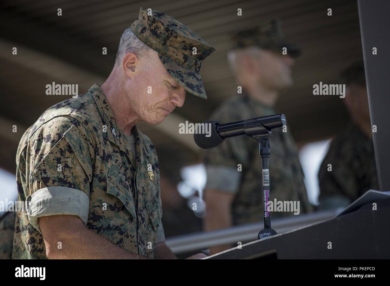 U.S. Navy Capt. Dwight Horn, I Marine Expeditionary Force chaplain
