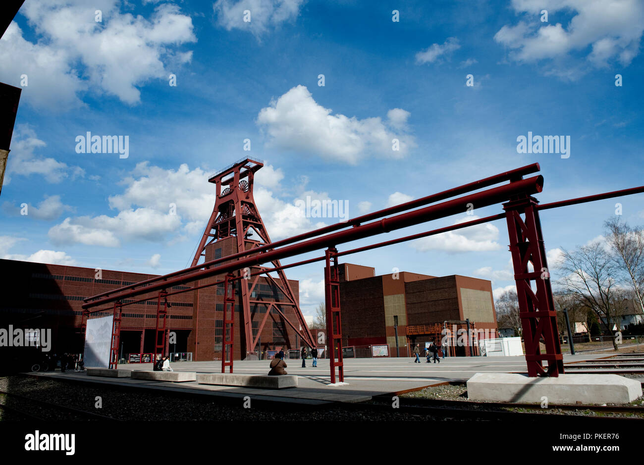 The Zollverein Coal Mine Industrial Complex in Essen (Germany, 02/04/2010) Stock Photo