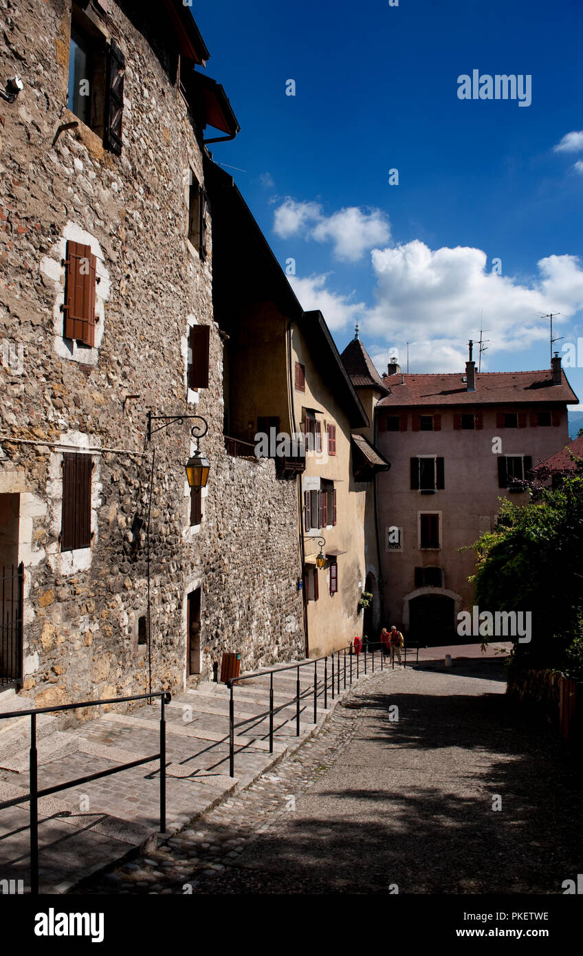 The Faubourg Perrière street in Annecy, capital of the HauteSavoie